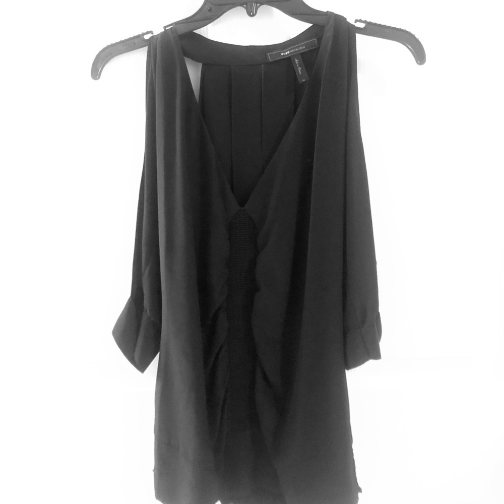 BCBG Blouse with Shoulder Cutouts XS